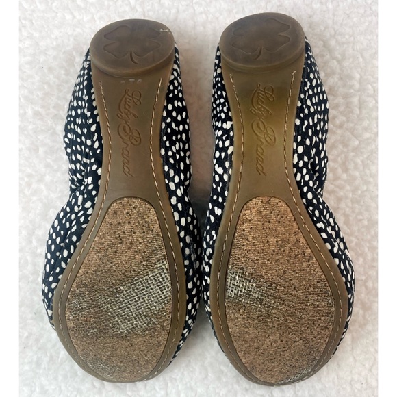 LUCKY BRAND • Black/White Dotted Emmie Ballet Flats - Picture 5 of 14